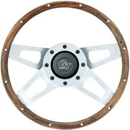 GARANT Wood Challenger Steering Wheels- Silver Satin G19-405